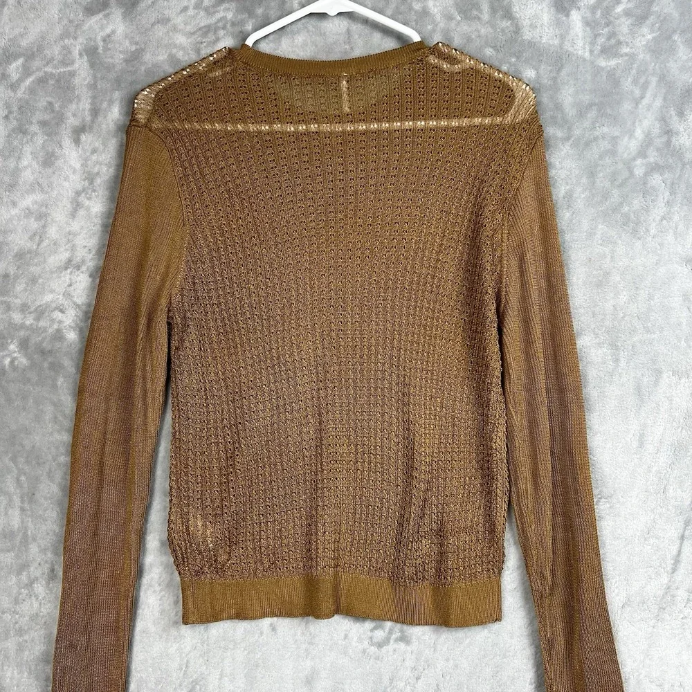 Free People Sweater‎ Women Tiger Eye H20 Crew Pullover Top  Large